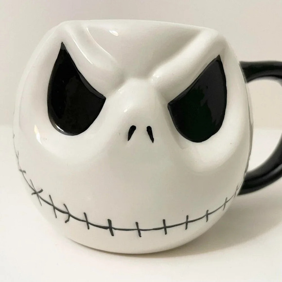 Nightmare Before Christmas Coffee Mug 3D Jack  Skellington Cup Disney Monogram - Picture 2 of 13